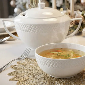 Wilmax Suppenterrine mit Deckel 2800 ml Weiß Porzellan WL-880101511/A