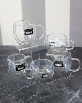 Wilmax Doppelwandiger Glasbecher