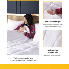 Sleep Comfy Dons Serie - Ganzjahresdecke Einzelbett, Antiallergisch & Waschbar