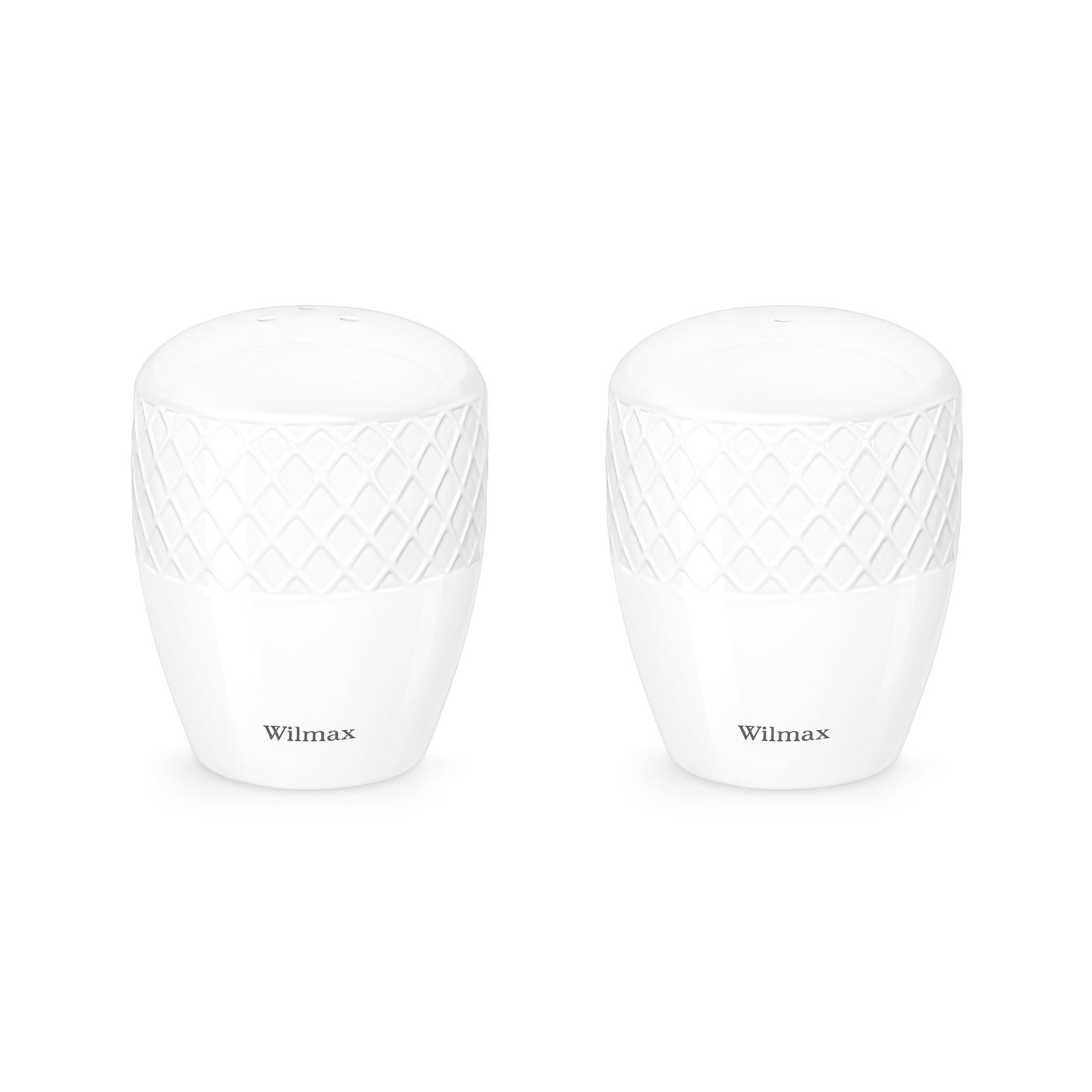 Wilmax Salz & Pfeffer Set Weiß Porzellan 2er WL-880124/2C