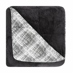 Luxus Wellsoft Wende-Bettdecke Set 220 x 240 cm - Schwarz, extra große Bettdecke mit Kissenbezügen, kuschelig und warm