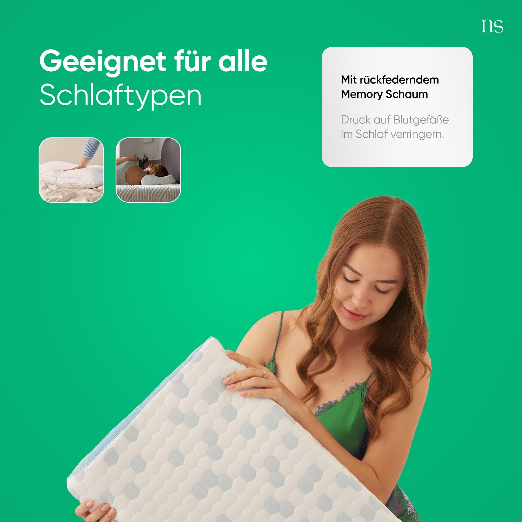 Nordic Schiller Cooler Visco Nackenstützkissen