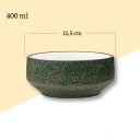 Wilmax Schale 400 ml 12,5 cm Grün Porzellan WL-667538/A