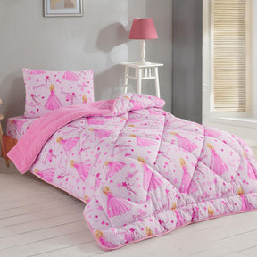 Lux Anti-Allergic Princess Patterned Child-Single Europäische Größe Double-Sided Quilt 135x200 cm