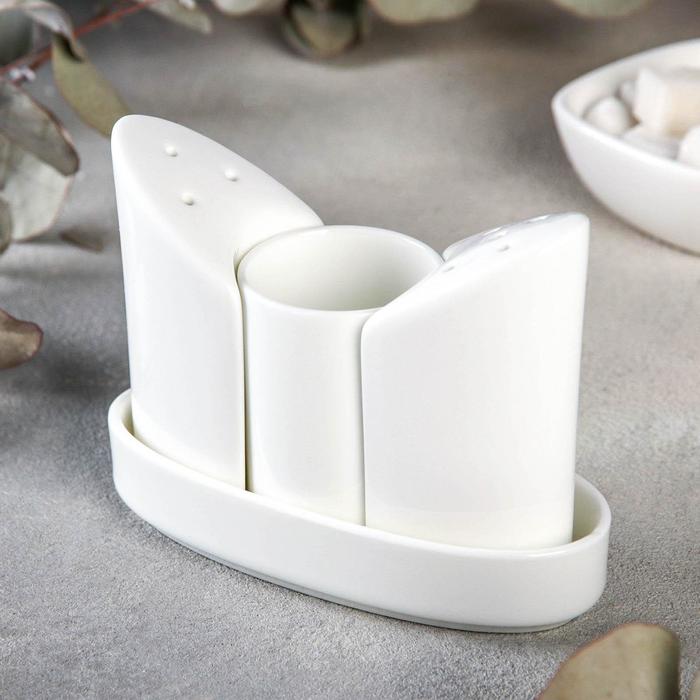 Wilmax Salz- und Pfefferstreuer Set Porzellan Weiß WL-996117/1C