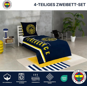 Bettwäsche-Set 2 teilig 135x200 + 80x80 cm, 100% Baumwolle, super weich, doppelseitig, Kinderbettwäsche für Jungen & Mädchen