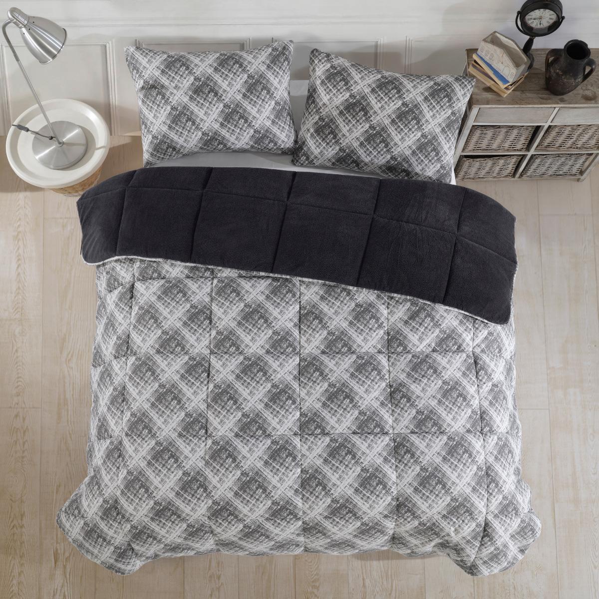 Einzelne  Wellsoft Steppdecke mit doppelseitigem Kissenbezug 155X220 cm Steppdecke