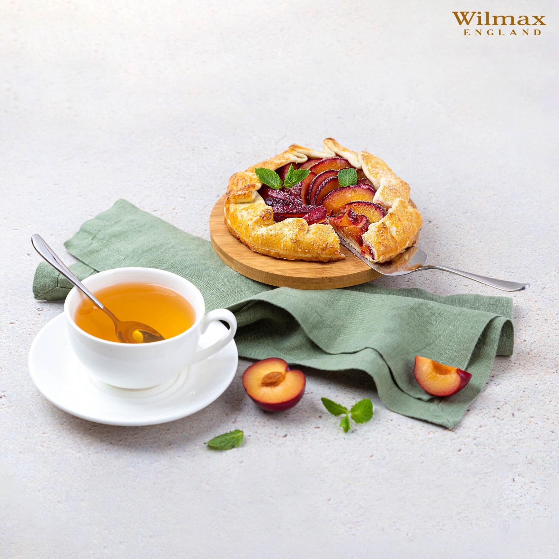 Wilmax Teetassen mit Untertassen 6er Set 250 ml