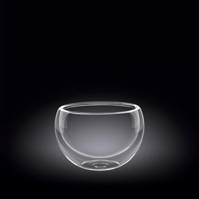 Wilmax Doppelwandige Glasschale 250 ml Transparent WL-888755/A