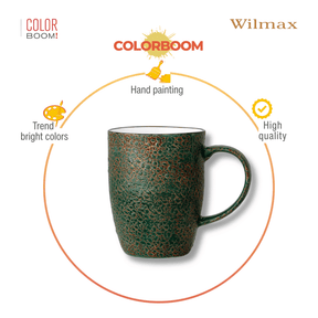 Wilmax Becher 460 ml Grün Porzellan WL-667537/A