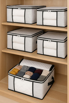 Formeya 4-teiliger Mehrzweck-Schrank-Organizer mit n Fenstern, Socken, Socken,  34 x 22 x 22 cm