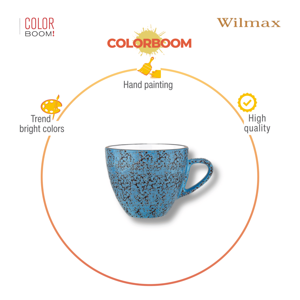 Wilmax Espressotasse 75 ml Blau Porzellan WL-667633/A