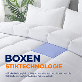 Sleep Comfy White Soft Series - 4-Jahreszeiten Einzeldecke, Antiallergisch