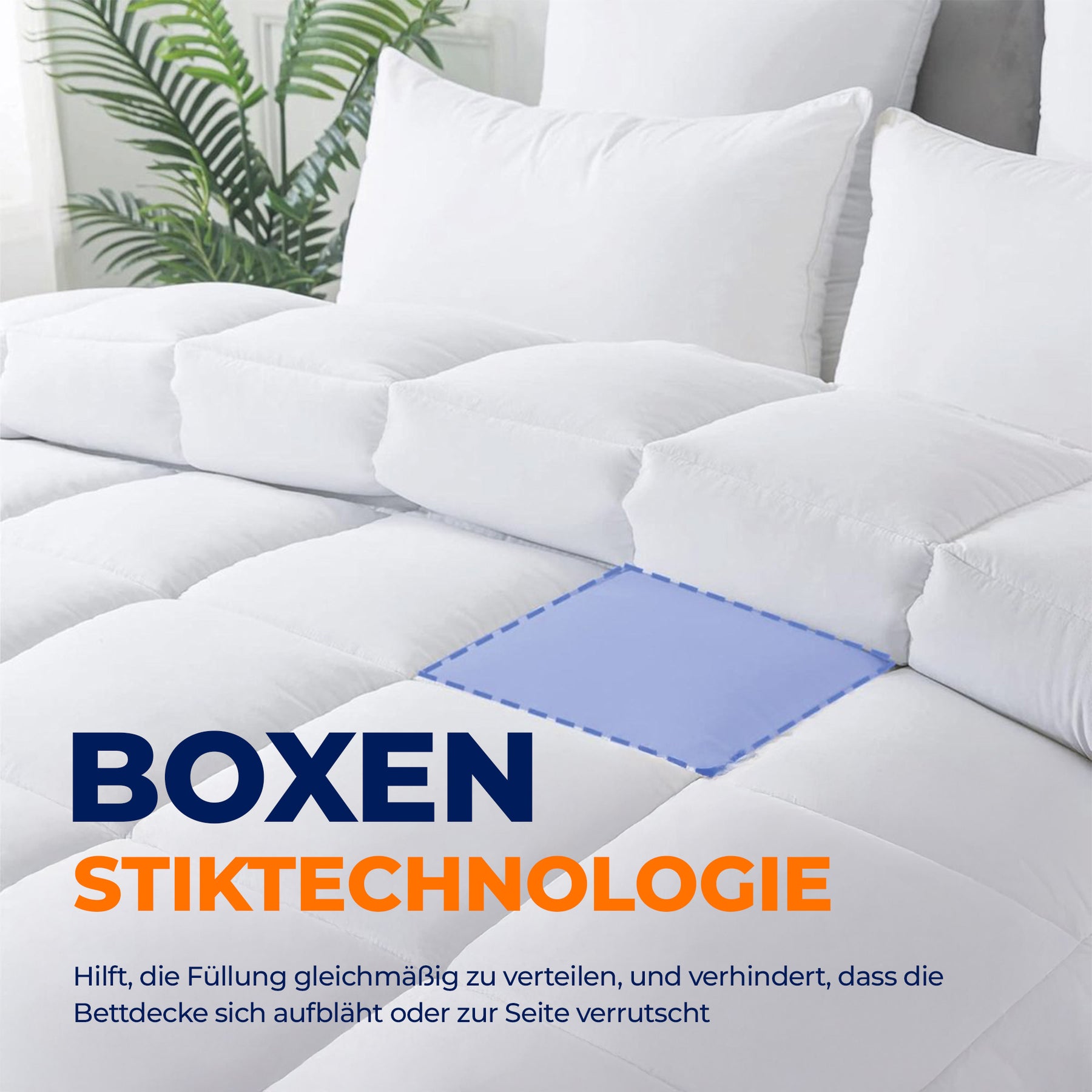 Sleep Comfy Dons Serie - Ganzjahresdecke Einzelbett, Antiallergisch & Waschbar