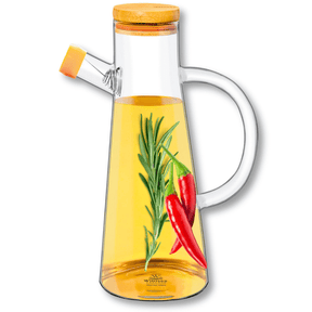 Wilmax Ölflasche 500 ml Glas mit Bambusdeckel WL-888964/A