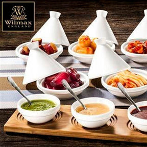 Wilmax Mini-Tagine 10 x 9.5 cm aus Porzellan, Weiß WL-992726/A