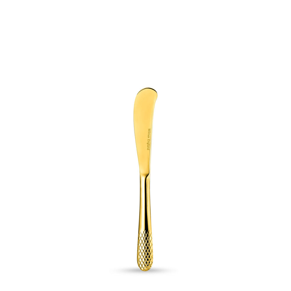 Wilmax Buttermesser 17 cm Edelstahl Gold WL-999247/1B