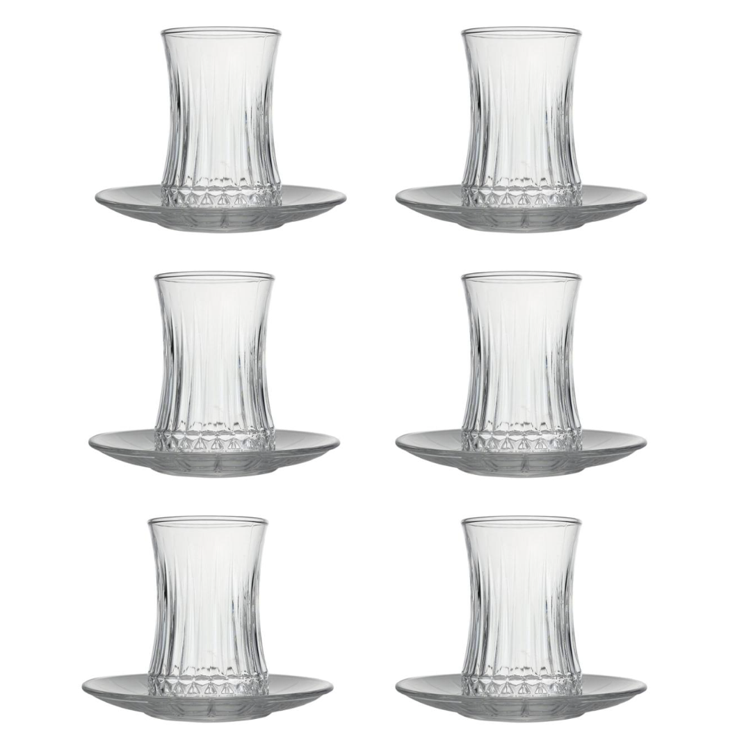 Pasabahce Elysia Teesets (Set mit Untertassen)