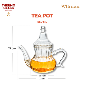Wilmax Teekanne 850 ml Thermoglas Moroccan Style WL-888829100/A