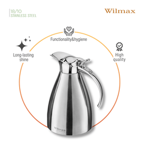 Wilmax Isolierkanne 1000 ml Edelstahl Silber WL-551002/1C