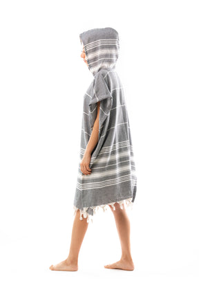 Cotton Adult Peshtemal Poncho Bathrobe Beach Towel