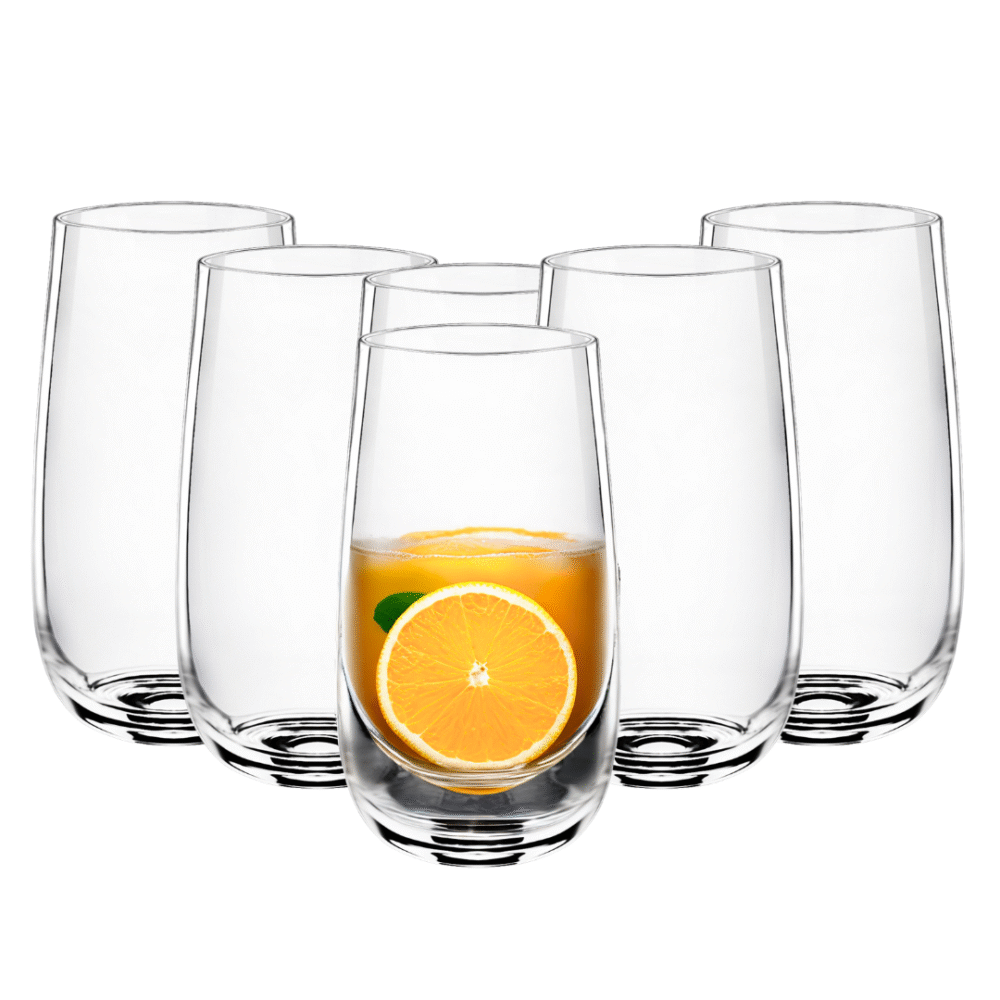 Wilmax Longdrinkglas 540 ml Kristallglas Transparent 6er Set WL-888022/6A