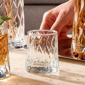 Pasabahce Leafy Gläser Set - 4 Longdrinkgläser + 4 Whiskyglas - Dekoriert Aussehen - 3
