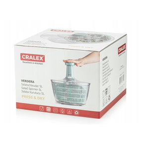 CRALEX Verdera Salatschleuder, 5 Liter