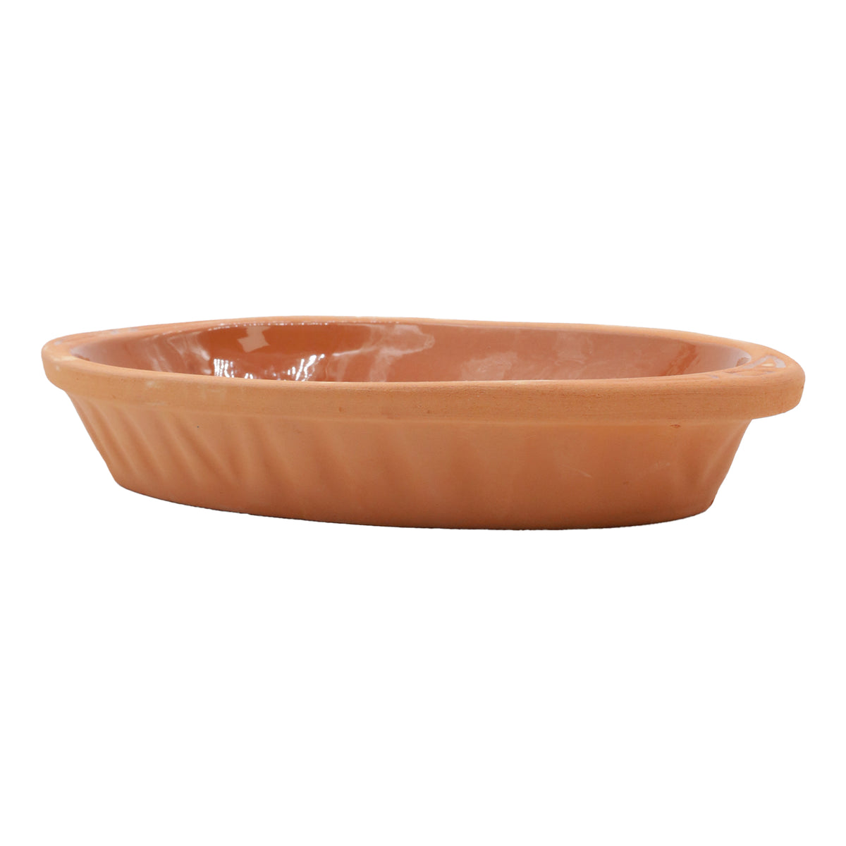 Viapot KILIS Medium 600 ml - Innen Braun Glasiert - Terrakotta-Auflaufform - 28×15,5×4,5 cm