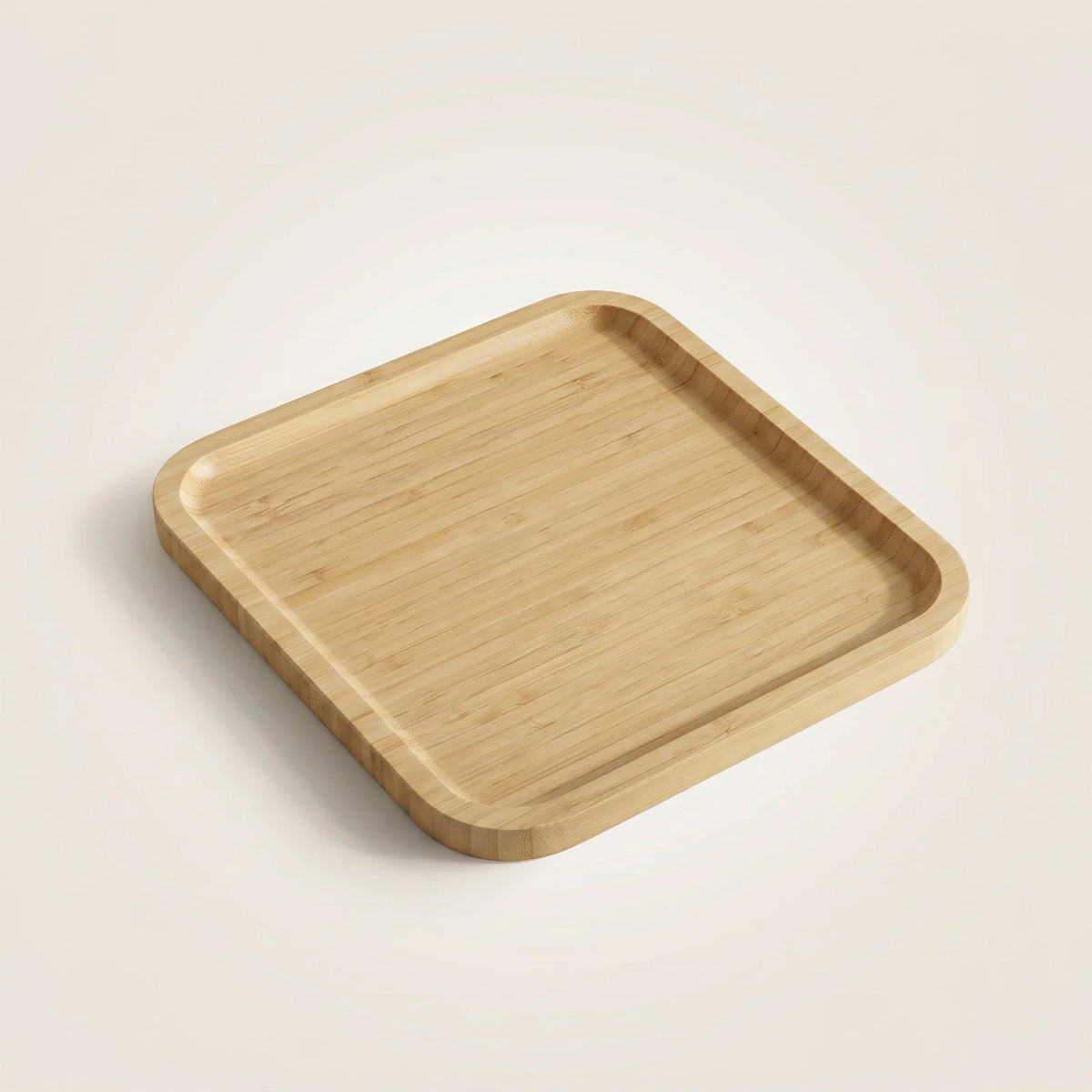 Bambus Servierteller quadratisch - 25 x 25 cm