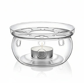 Wilmax Stövchen aus Glas für Teekannen Transparent WL-888903/A