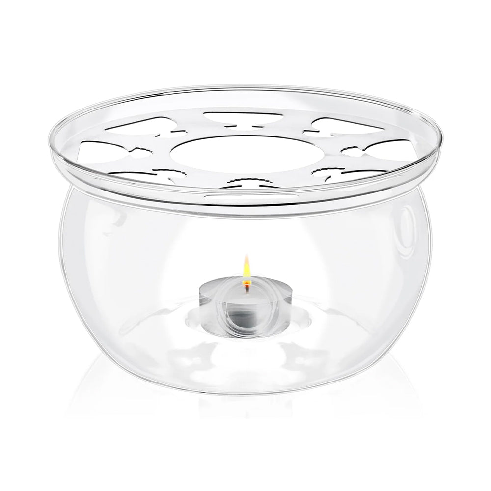Wilmax Stövchen aus Glas für Teekannen Transparent WL-888903/A