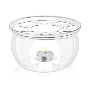 Wilmax Stövchen aus Glas für Teekannen Transparent WL-888903/A