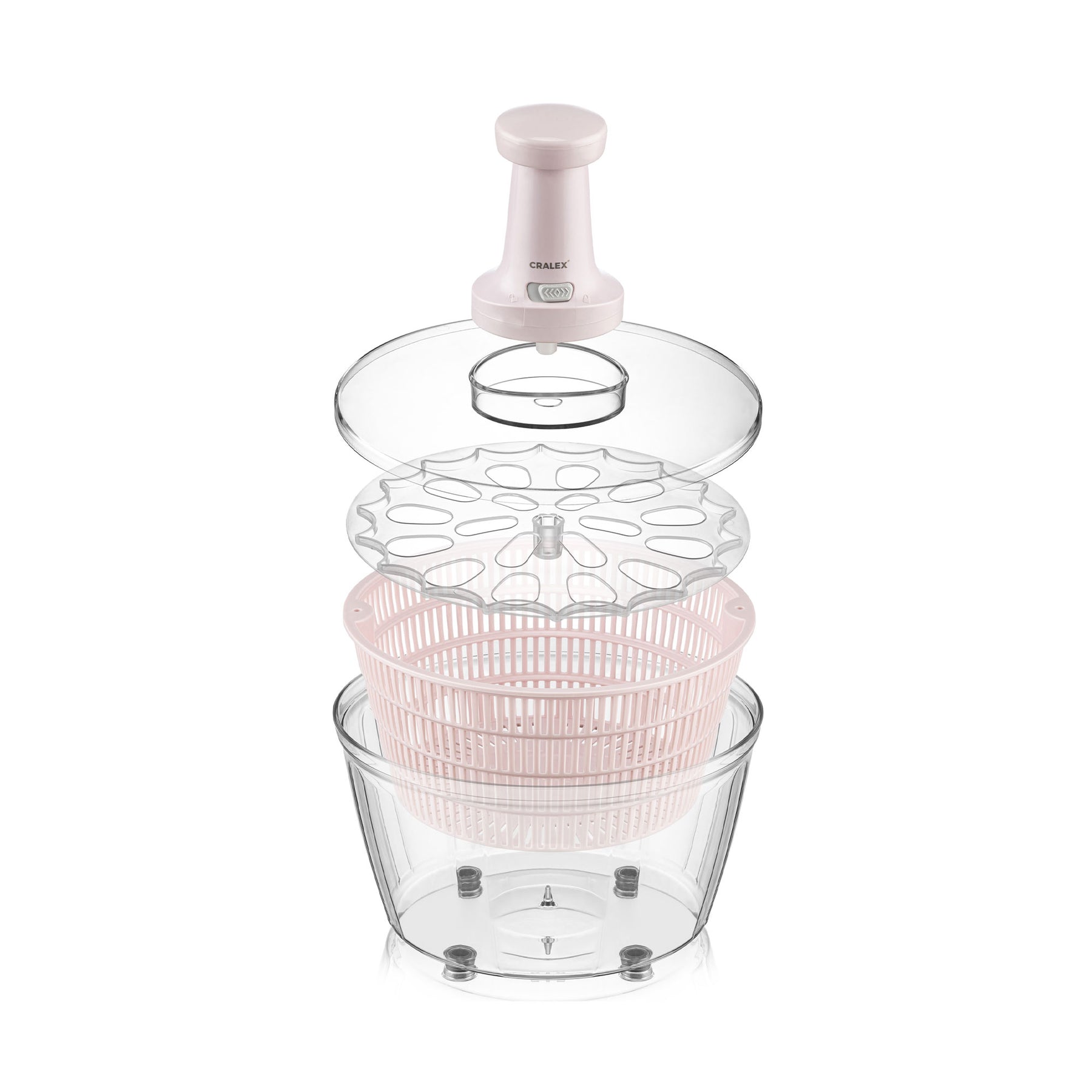 CRALEX Verdera Salatschleuder, 5 Liter