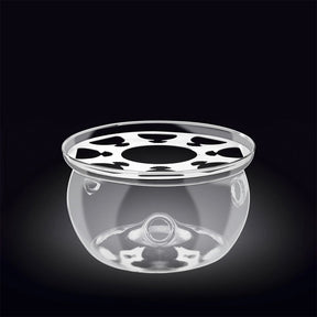 Wilmax Stövchen aus Glas für Teekannen Transparent WL-888903/A