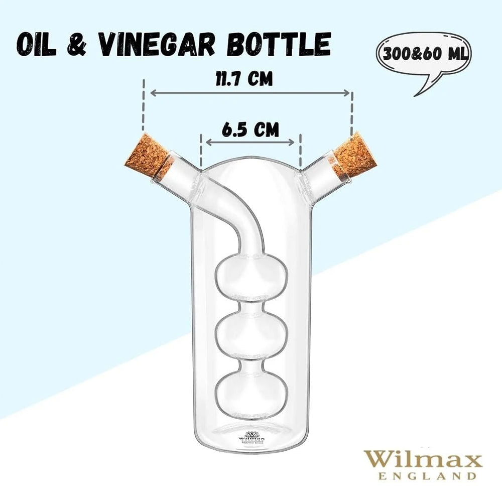 Wilmax Öl- und Essigflasche 300/60 ml Glas WL-888956/A