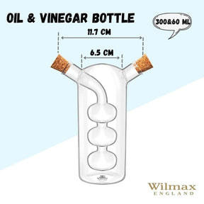Wilmax Öl- und Essigflasche 300/60 ml Glas WL-888956/A