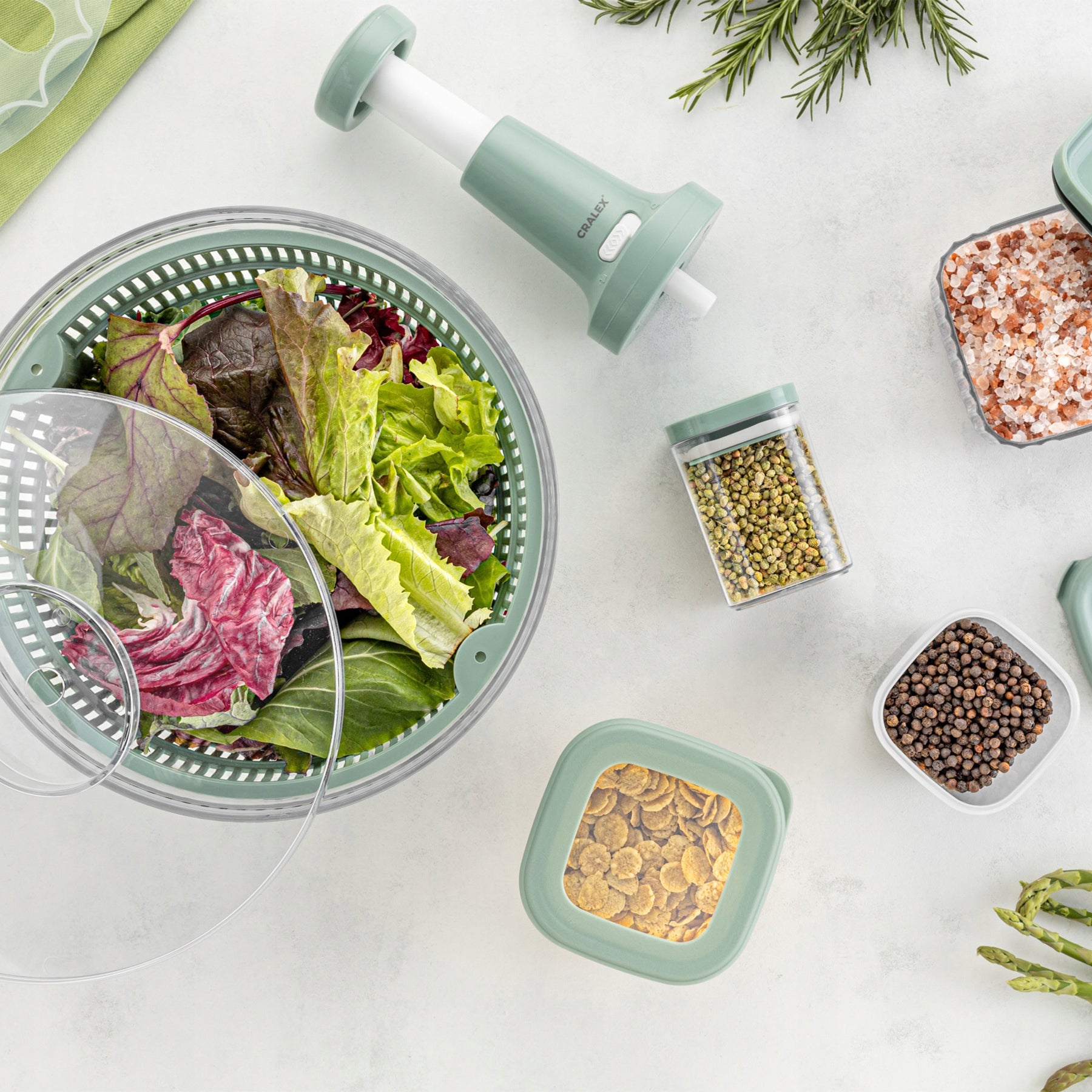 CRALEX Verdera Salatschleuder, 5 Liter