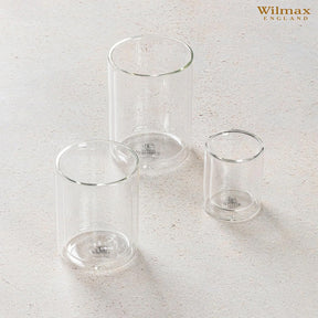 Wilmax Doppelwandiges Glas 300 ml Transparent WL-888784/A