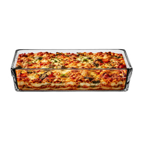 Pasabahce Borcam Rechteckige Auflaufform 2,5 L Borosilikatglas 28,5 x 19,5 cm