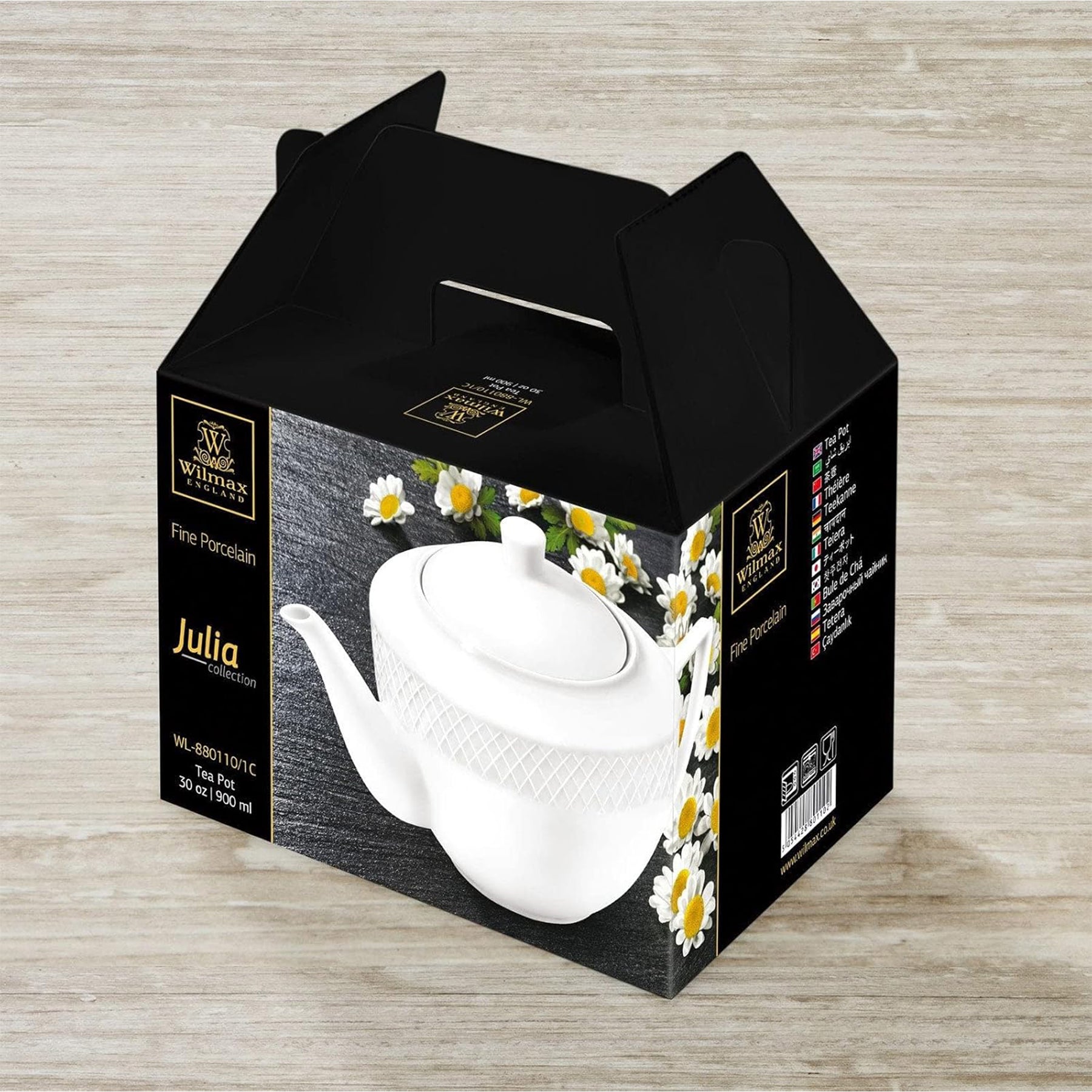 Wilmax Teekanne 900 ml Weiß Porzellan WL-880110/1C