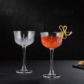 Pasabahce Timeless Nick & Nora Cocktailglas 160 ml - Kristall-Schliff Martini Glas