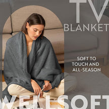 English Home Welsoft Decke - Flauschige TV-Decke 120x170 cm