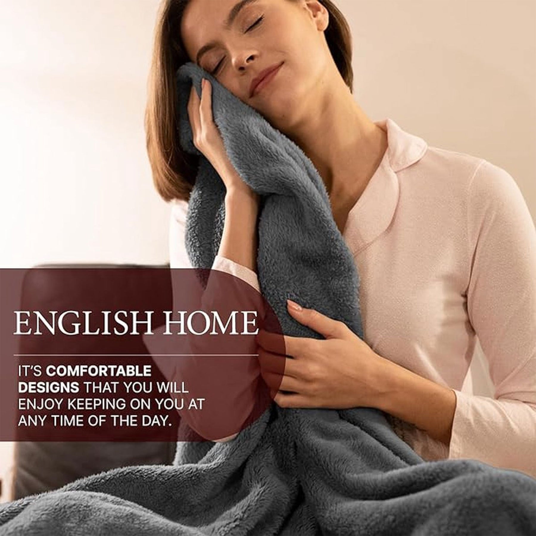 English Home Welsoft Decke - Flauschige TV-Decke 120x170 cm