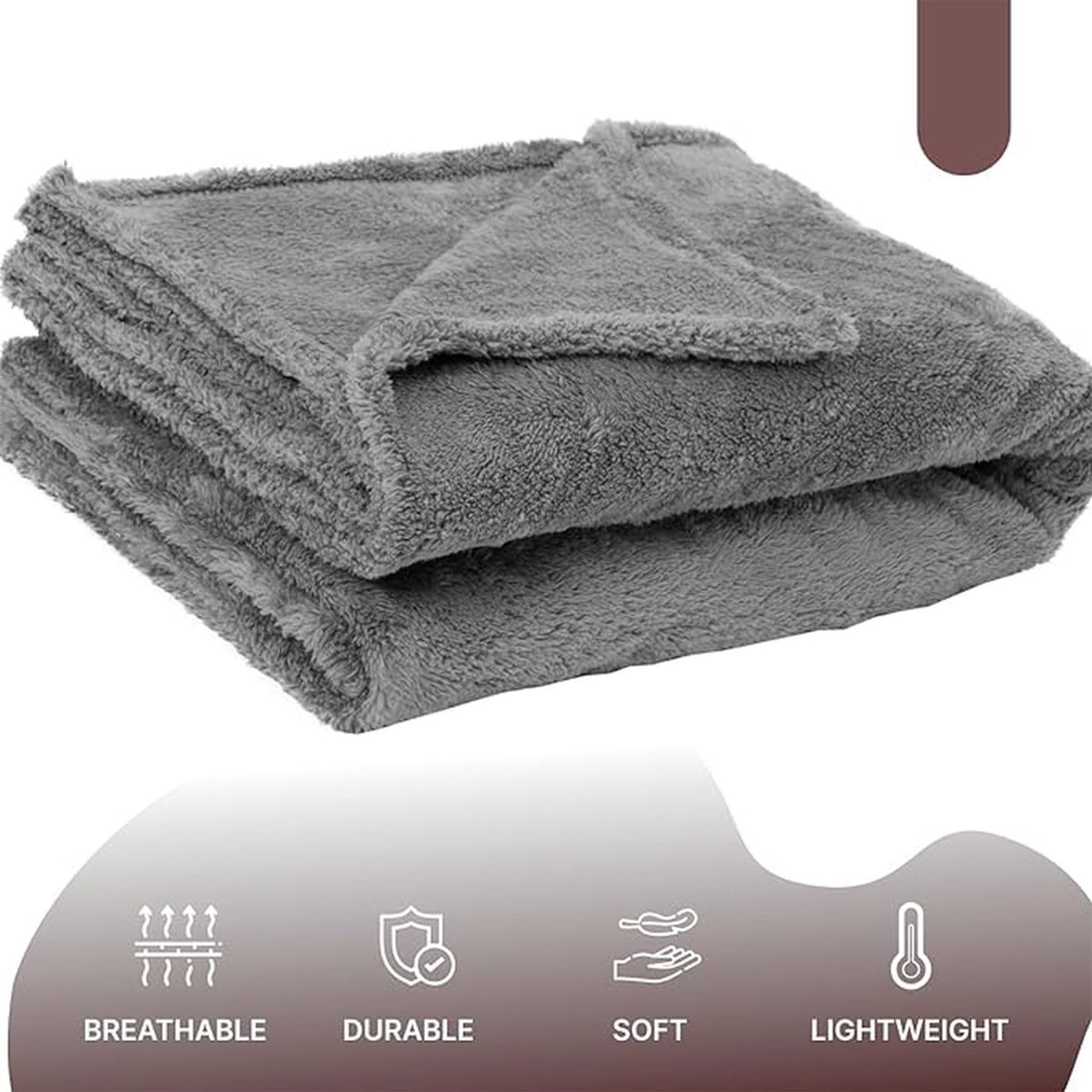 English Home Welsoft Decke - Flauschige TV-Decke 120x170 cm