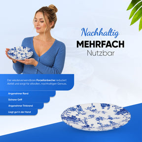 Güral Tenedos Tafelservice für 6 Personen - Blau
