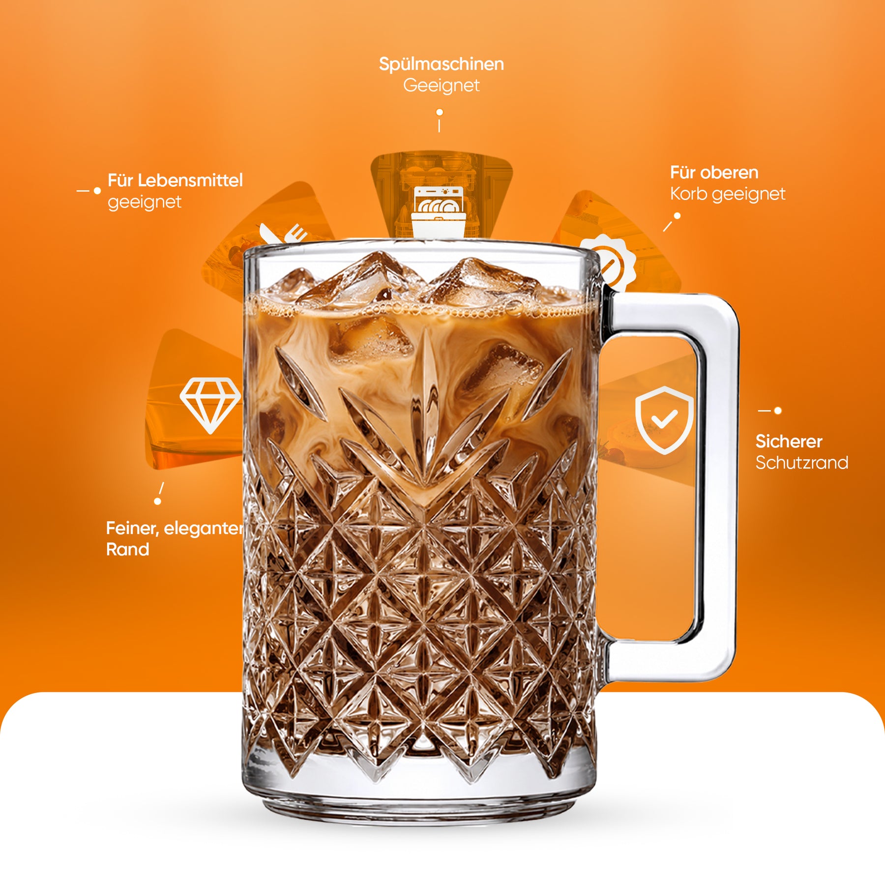 Pasabahce Timeless Mug mit Henkel