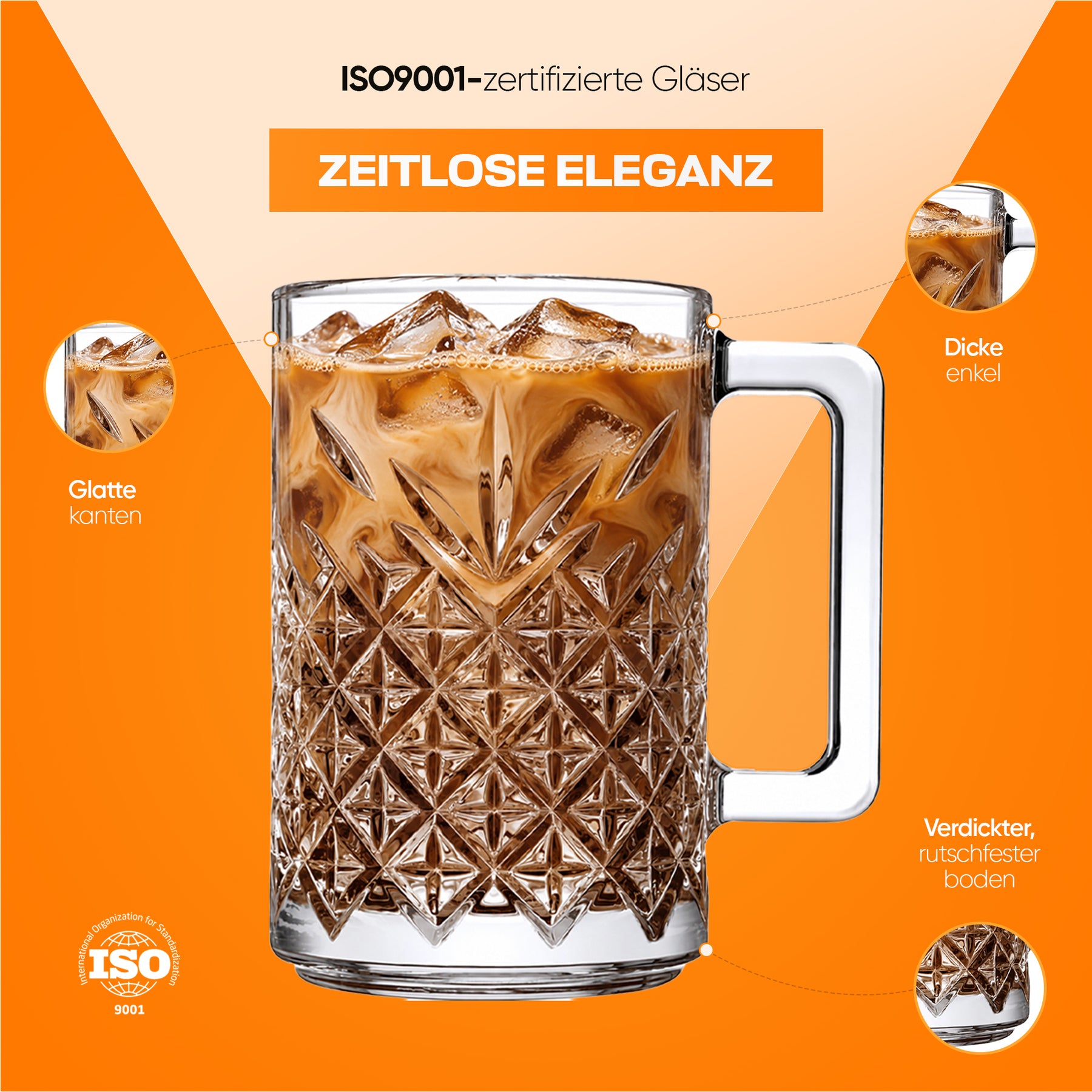 Pasabahce Timeless Mug mit Henkel
