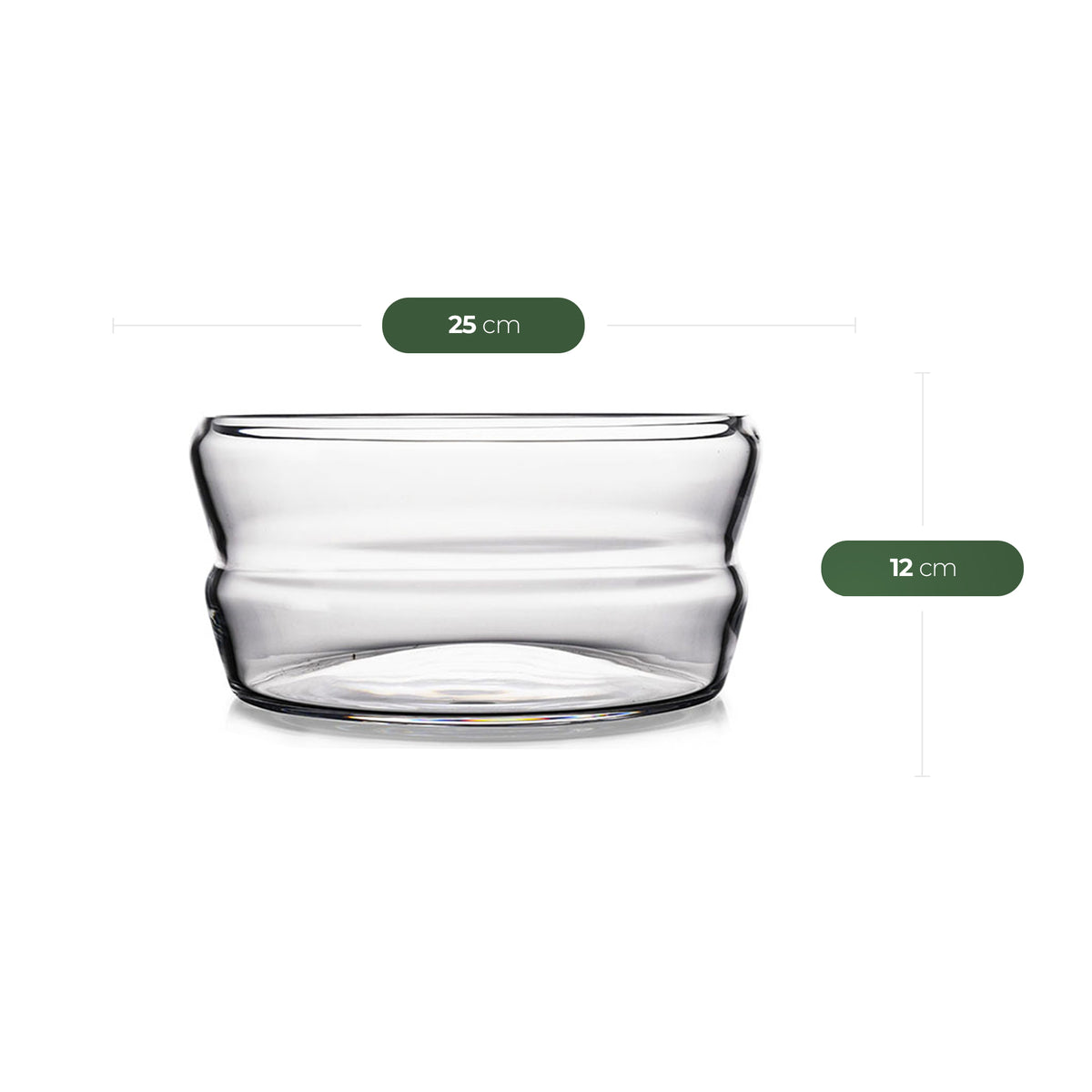 Pasabahce Crystallin PEKO Schale – Ø 250 mm, H: 280 mm, 1 Stück