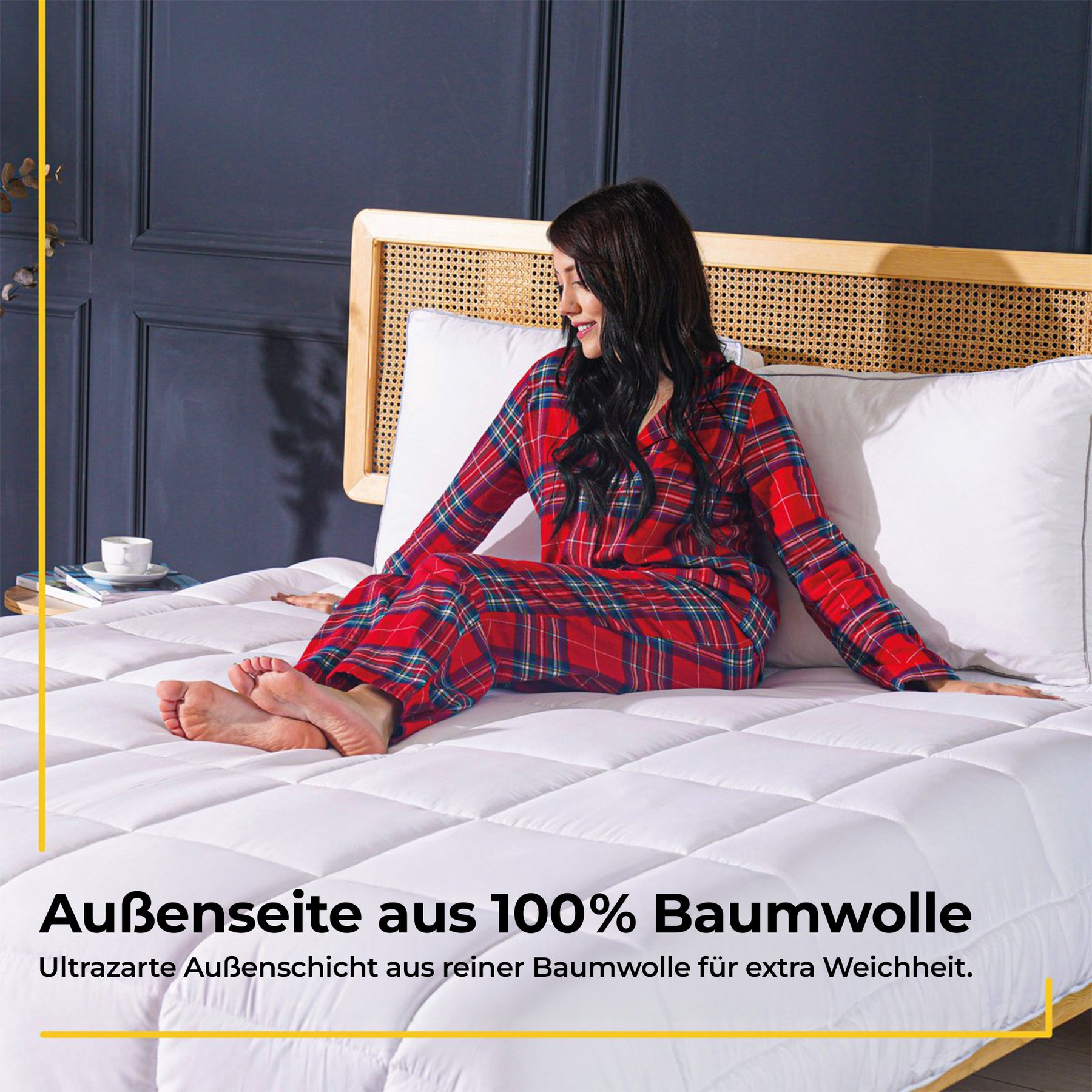 Sleep Comfy Dons Serie - Ganzjahresdecke Einzelbett, Antiallergisch & Waschbar